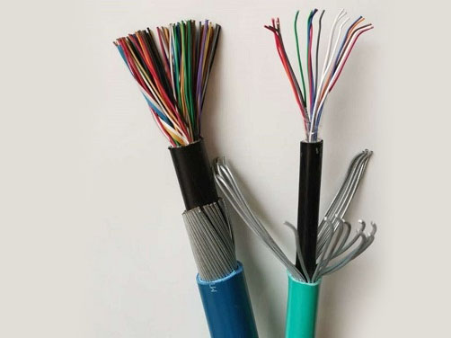 煤礦用鍍鋅鋼絲編織鎧裝信號(hào)電纜